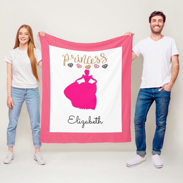 Couverture Polaire Customisez votre propre princesse (En situation)