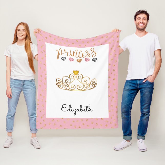 Couverture Polaire Customisez votre propre princesse Tiara (En situation)