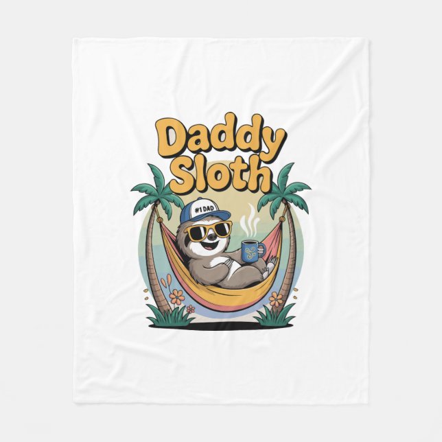 Couverture Polaire Cut Daddy Sloth Père (Devant)