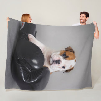 Couverture Polaire Cute Bulldog Boxe Anglais Bulldog Lover cadeau