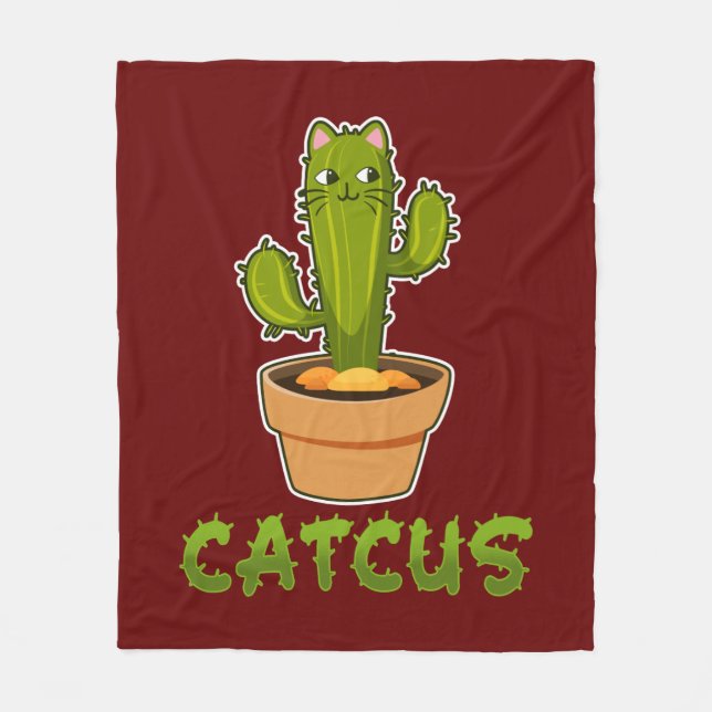 Couverture Polaire Cute Cactus Catcus Pet Lover Plante (Devant)