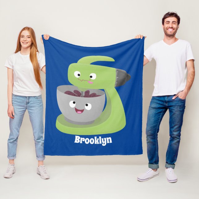 Couverture Polaire Cute cake mixer cuisine appareil dessin animé (En situation)