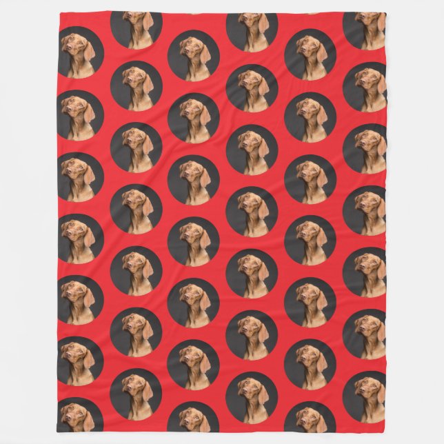 Couverture Polaire Cute Chien Photo Moderne (Devant)