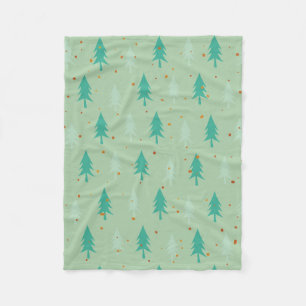 Couverture Polaire Cute Christmas Trees