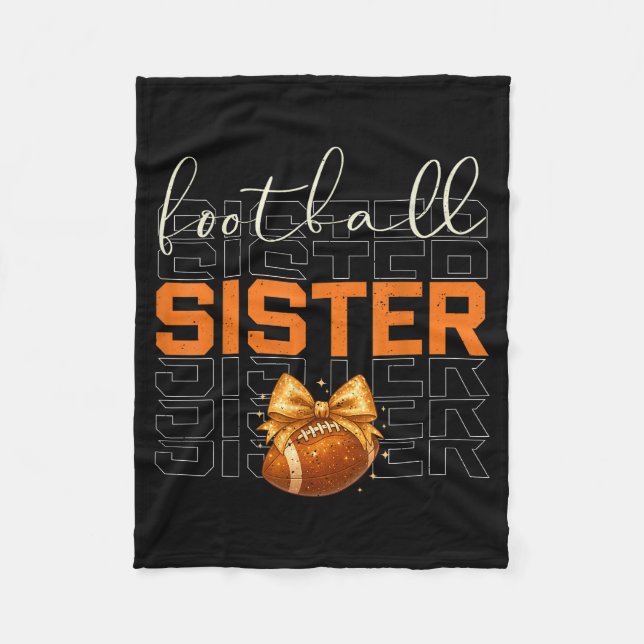 Couverture Polaire Cute Coquette Bow Srt Fantasy Football Sister Foot (Devant)