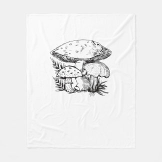 Couverture Polaire Cute Cottagecore Mushroom Fungi Goblincore Style