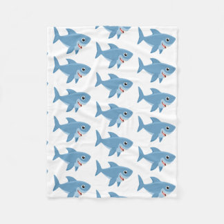 Couverture Polaire Cute Cute Petit Requin Blanche polaire personnalis