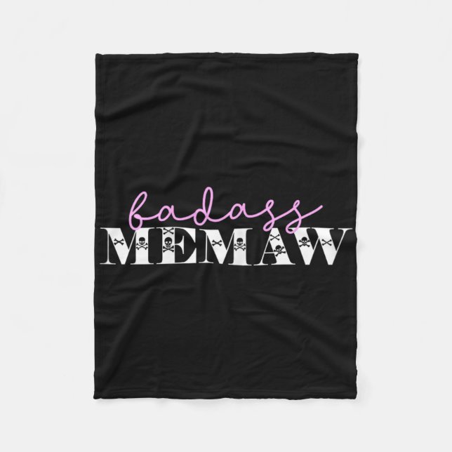 Couverture Polaire Cute D Memaw Drôle Skuls (Devant)