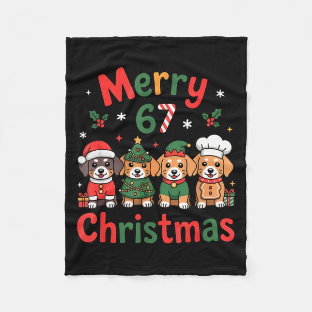 Couverture Polaire Cute Dachshund Christmas Design Funny Holiday Dog  (Devant)