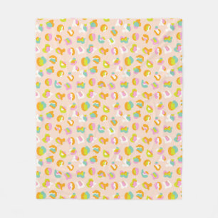 Couverture Polaire Cute Empreinte de léopard Cheetah Spots Motif rose