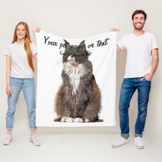 Couverture Polaire Cute et Cool, Maine Coon Cat
