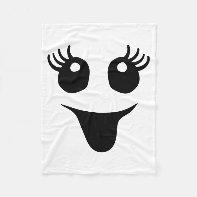 Couverture Polaire Cute Female Ghost Face Outfit For Halloween Costum (Devant)