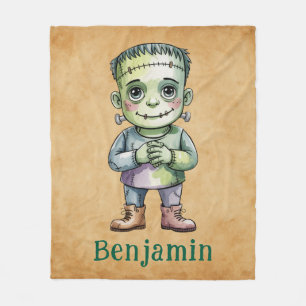 Couverture Polaire Cute Frankenstein Halloween Anniversaire Mash Cade