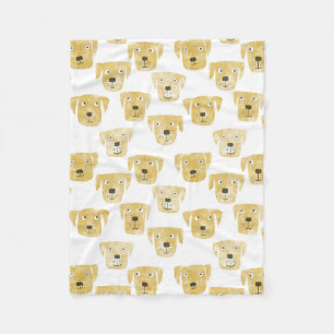 Couverture Polaire Cute Golden Labrador Retriever Chien Motif