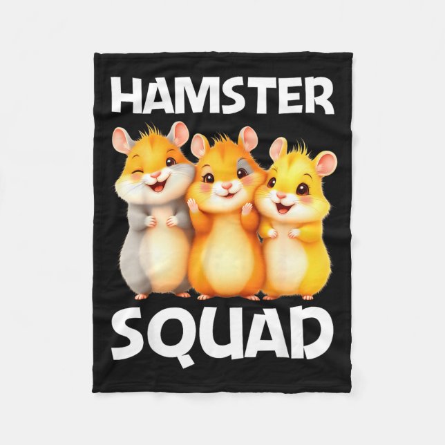 Couverture Polaire Cute Hamster Design For Men Women Kids Dwarf Hamst (Devant)