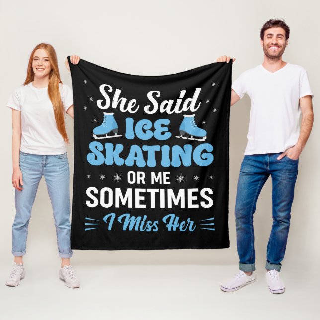 Couverture Polaire Cute Ice Rink Synchronized appelle (En situation)