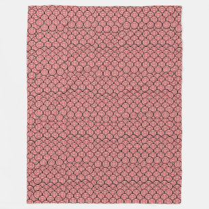 Couverture Polaire Cute Kawaii Pink Piglets & Piglets Motif Vector Ar