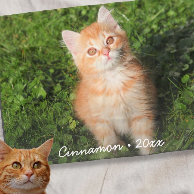 Couverture Polaire Cute Kitty Chat Personnalisé Animaux de compagnie  (Créateur téléchargé)