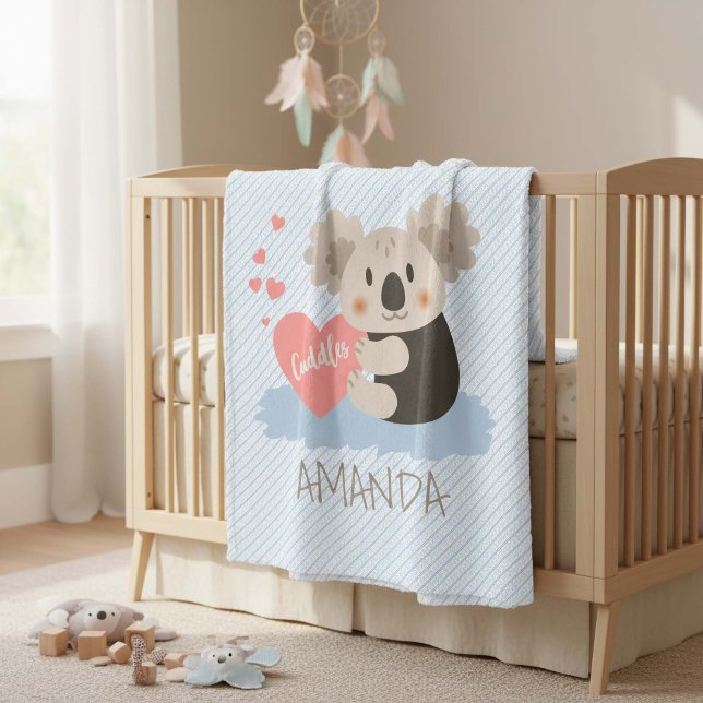 Couverture Polaire Cute Koala Cuddles ID386 (Créateur téléchargé)