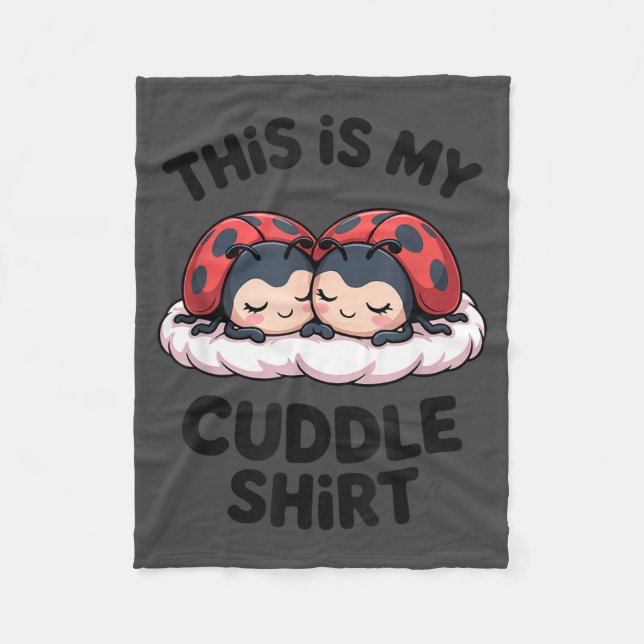 Couverture Polaire Cute Ladybugs Couple This Is My Cuddle  (Devant)