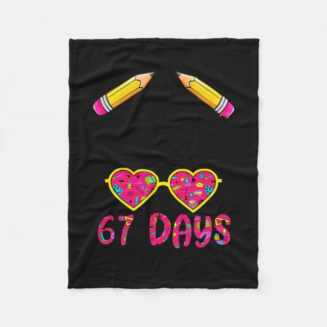 Couverture Polaire Cute Messy Bun 67 Days Smarter 67 Kids 67 Days Of  (Devant)