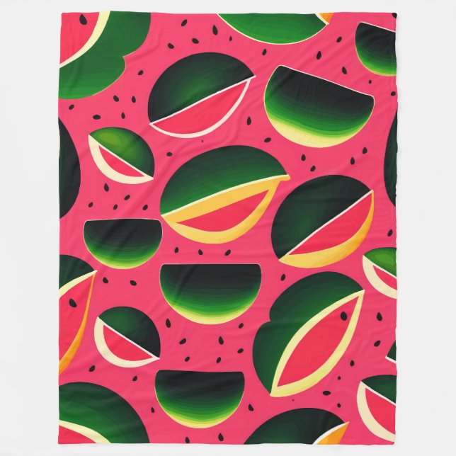 Couverture Polaire Cute Motif Watermelon (Devant)