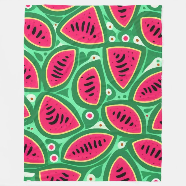 Couverture Polaire Cute Motif Watermelon (Devant)