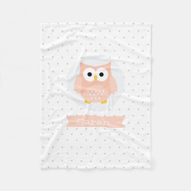 Couverture Polaire Cute-Owl Blanket (Devant)