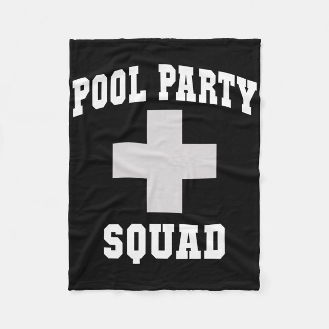 Couverture Polaire Cute Pool Party Squad Dad Cruise Swim Scu Surfing  (Devant)
