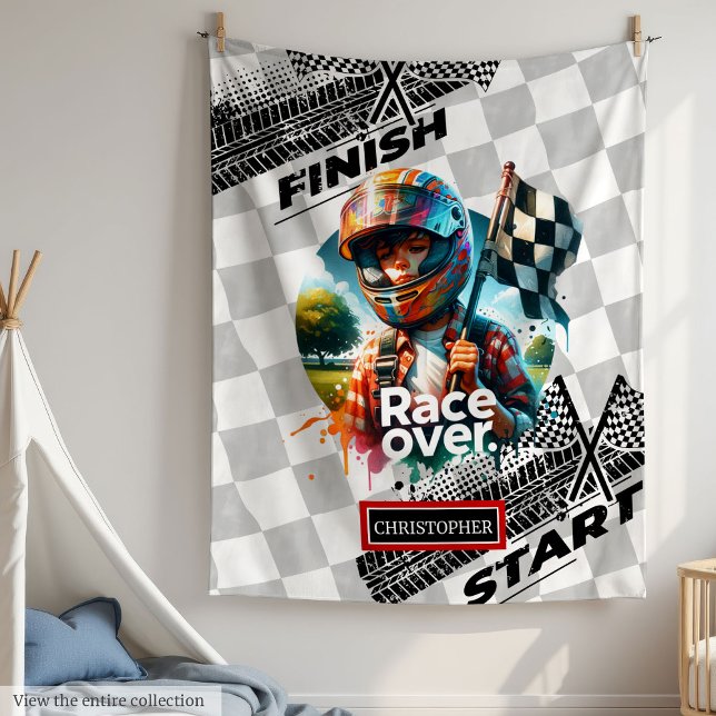 Couverture Polaire Cute Racing Blanket Formule 1 Garçon Anniversaire  (Cute Racing Blanket Formula 1 Boy Birthday Gift)