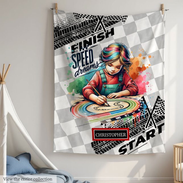 Couverture Polaire Cute Racing Blanket Formule 1 Girl Anniversaire Ca (Cute Racing Blanket Formula 1 Girl Birthday Gift)