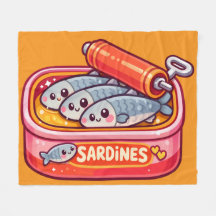 Cute Sardines Fish Cartoon