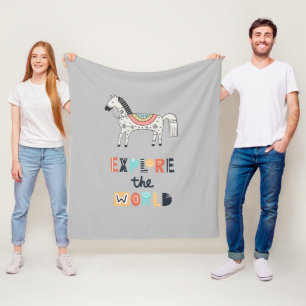 Couverture Polaire Cute Scandia Horse Explorez le monde