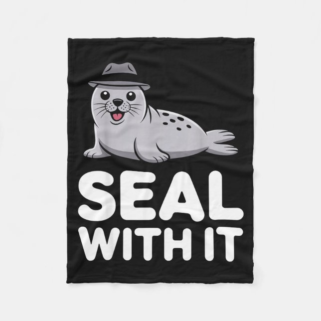 Couverture Polaire Cute Seal Costume For Men Women Kids Ocean Animal  (Devant)