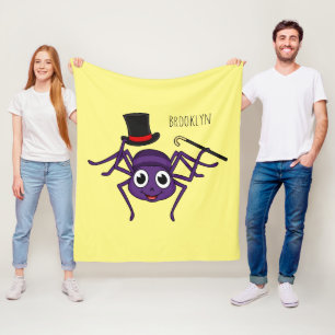 Couverture Polaire Cute Spider dans le top a un dessin animé