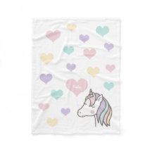 Cute Unicorn Rêver des Coeurs Filles Chambre à cou