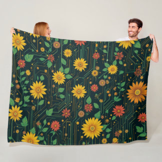Couverture Polaire Cyber Bloom