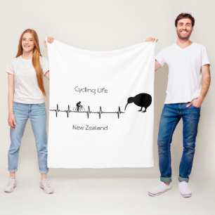 Couverture Polaire Cycling Life, Nouvelle-Zélande personnalisable