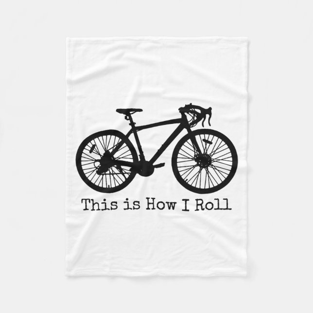 Couverture Polaire Cycling Road Bike Bicycle Funny Cyclist  (Devant)