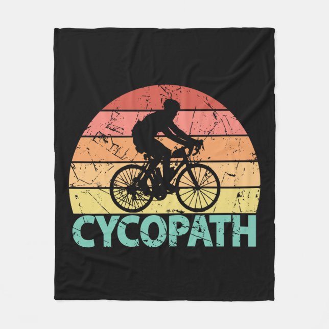 Couverture Polaire Cyclisme amusant Cycopath (Devant)