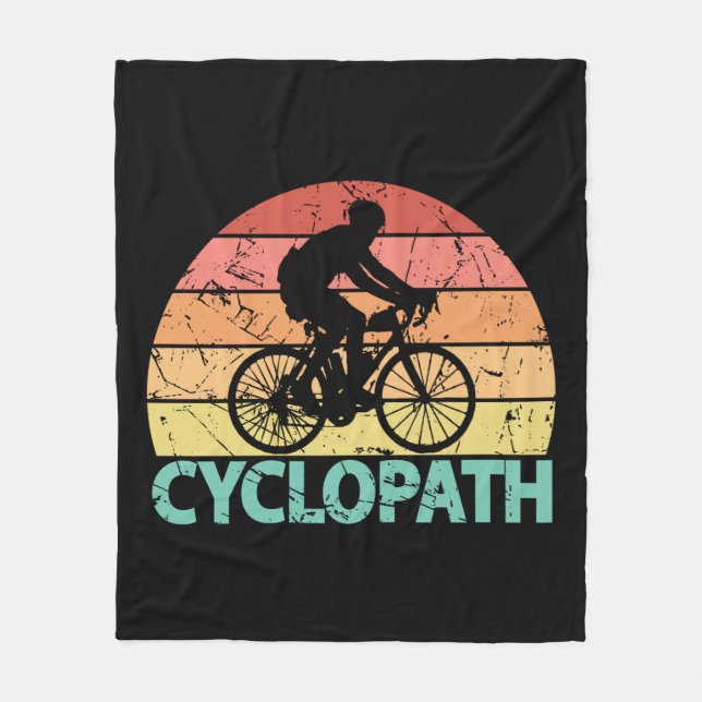 Couverture Polaire Cyclopath drôle Cyclisme (Devant)