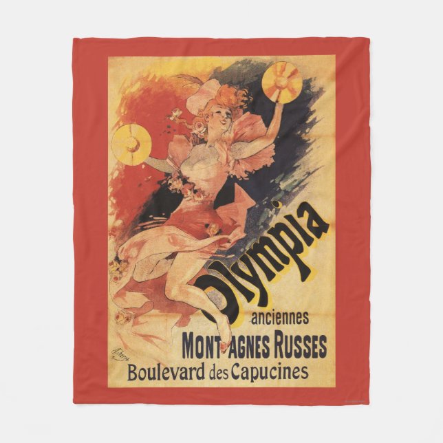 Couverture Polaire Cymbales se brisantes de fille de boîte de nuit (Devant)