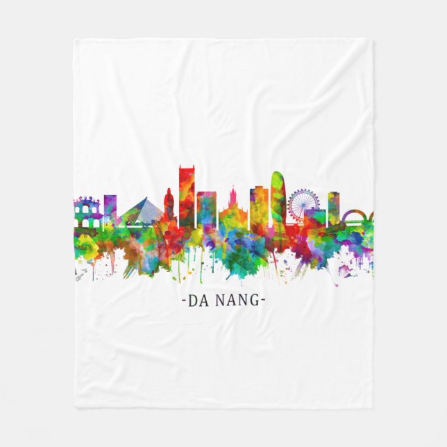 Couverture Polaire Da Nang Vietnam Skyline (Devant)