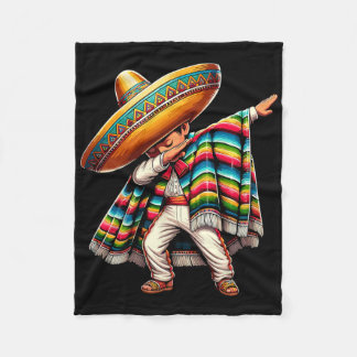 Couverture Polaire Dabbing Boys Mexican Poncho Cinco De Mayo 1 