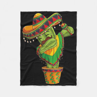 Couverture Polaire Dabbing Cactus Cinco De Mayo Mexican Poncho Boys K