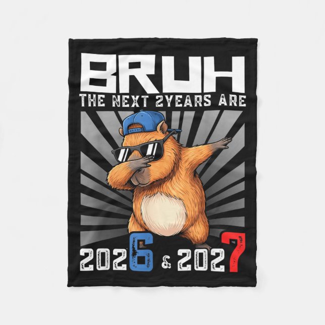 Couverture Polaire Dabbing Capybara 67 Nye 2026 Boys Kids New Year Ev (Devant)