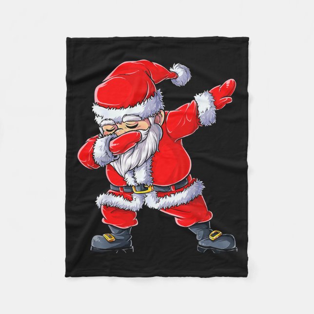 Couverture Polaire Dabbing Santa Claus Christmas Boys Men Funny Xmas  (Devant)