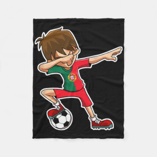 Couverture Polaire Dabbing Soccer Boy Portugal Jersey Portuguese Kids