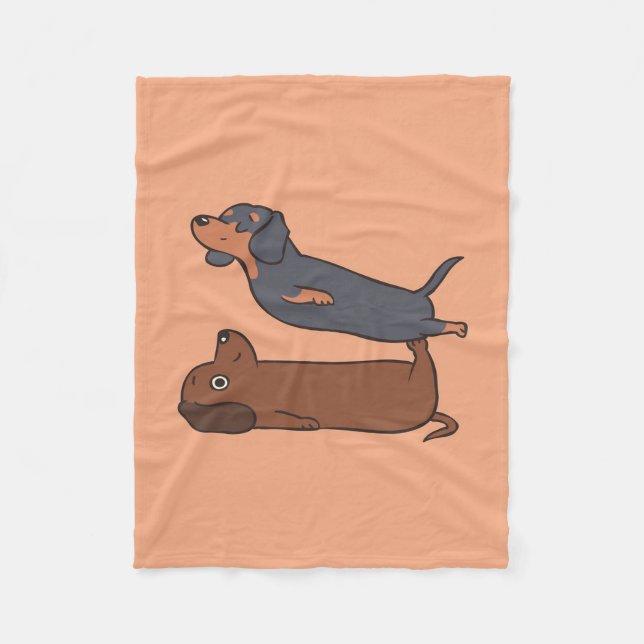 Couverture Polaire Dachshund couverture|Dachshund Mama Funny (Devant)