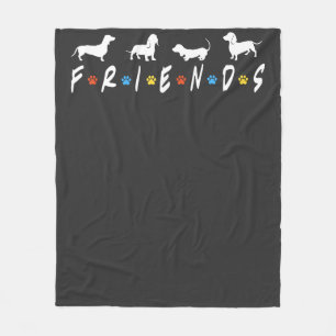 Couverture Polaire Dachshund Friends